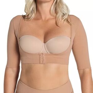 NWT Leonisa Upper Arm Shaper Vest Compression Skinfuse Size Small Nude